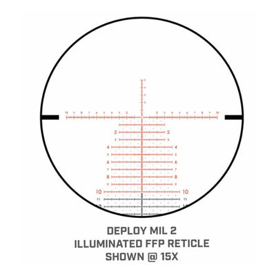 Bushnell Match Pro Illuminated DM2 Reticle at 15x