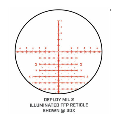 Bushnell Match Pro Illuminated DM2 Reticle at 30x