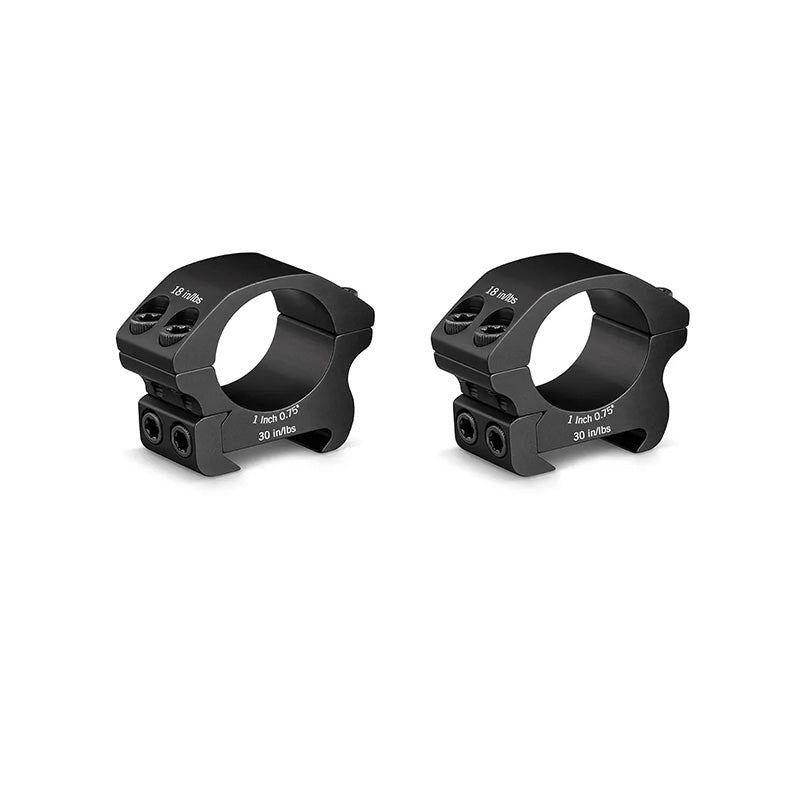 Vortex Pro 1" Weaver Riflescope Rings - Low