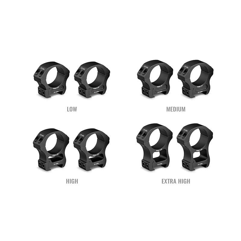 Vortex Pro 30mm Weaver Riflescope Rings